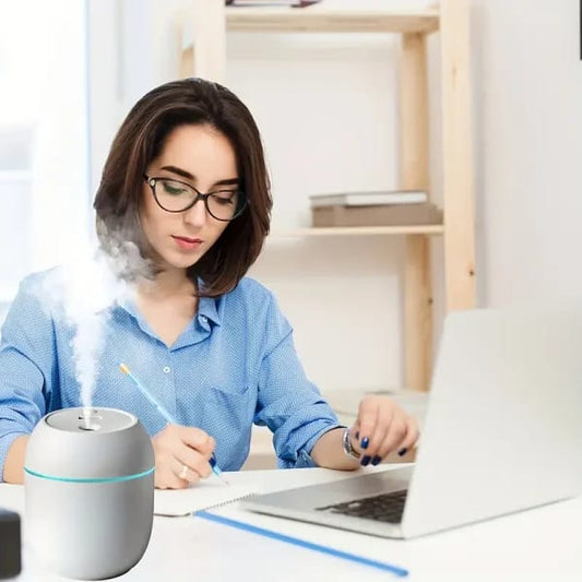 Portable Humidifier With Warm Led Outline
