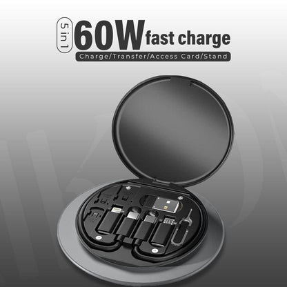 Smart Tech (5 in 1 Charger, SIM Tool & Holder)