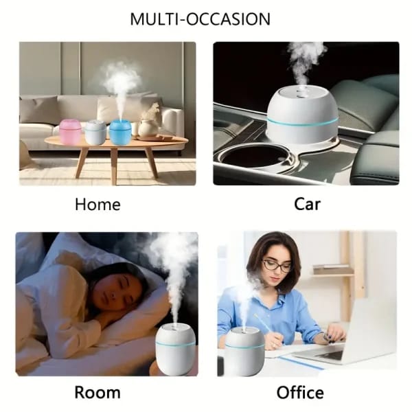Portable Humidifier With Warm Led Outline